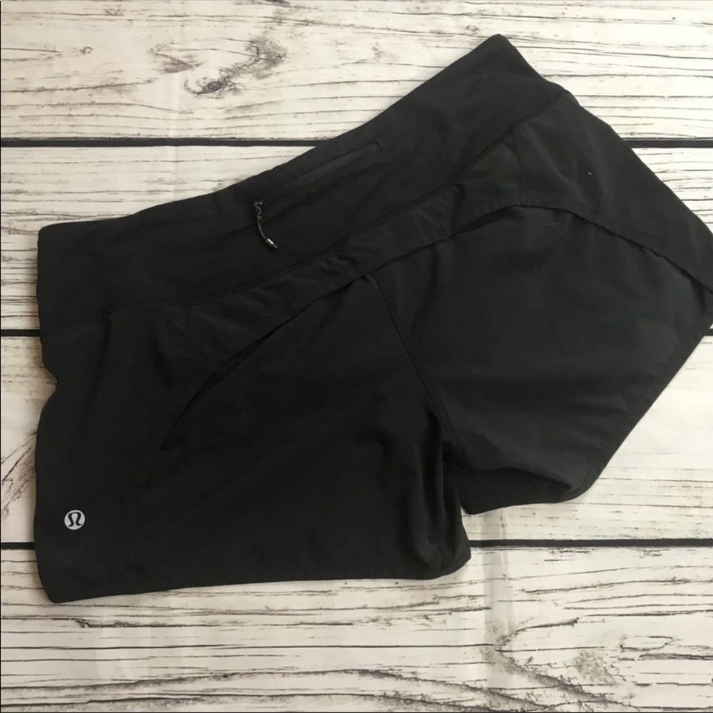 Lululemon Black Speed Shorts size 8